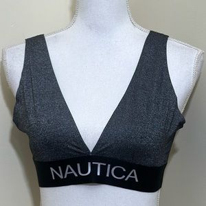 Nautica Women’s black Wireless Bra Large